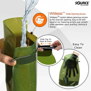 Source - Bukłak hydracyjny WLPS Low Profile - 3L - Oliwkowy - 4504490503 - Akcesoria turystyczne - miniaturka - grafika 5