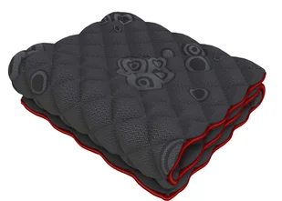 Pokrowiec na materac JACQUARD czarny Rozmiar: 120 x 200, Wysokośc pokrowca: 20 cm - Pokrowce na materace - miniaturka - grafika 1