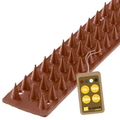 Zwalczanie i odstraszanie szkodników - Plastikowe kolce Tosta przeciw ptakom 50 cm brązowe 1 szt. - miniaturka - grafika 1