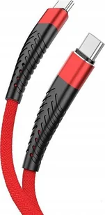 Kabel USB Vega REDX KABEL USB PD TYP-C DO TYP-C 3A CZERWONY 2M OPLOT WZMACNIANY> - Kable USB - miniaturka - grafika 1