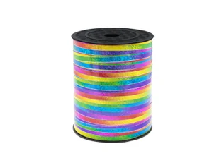 Wstążka ozdobna do balonów holograficzna wielokolorowa - 458 m - Balony i akcesoria - miniaturka - grafika 1