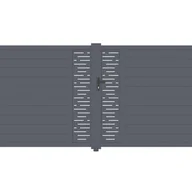 Bramy garażowe - CASANOOV BRAMA aluminiowa dwuskrzydłowa 3.5m ARLBERG 350B180 Szara - miniaturka - grafika 1