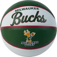 Koszykówka - Wilson Wilson NBA Team Retro Milwaukee Bucks Mini Ball WTB3200XBMIL Zielone 3 - miniaturka - grafika 1