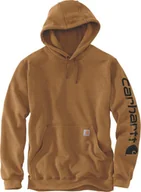 Bluzy męskie - Carhartt Bluza Carhartt Midweight Signature Sleeve Brown - miniaturka - grafika 1
