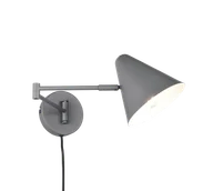 Lampy ścienne - COSIMA 263970142 kinkiet regulowany grafitowy 1xE14 łamane ramię - miniaturka - grafika 1