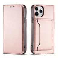 Etui i futerały do telefonów - Etui Card Braders Case do iPhone 12 różowy - miniaturka - grafika 1