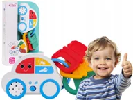 Gryzaki dla dzieci - interaktywne AUTKO KLUCZKI zabawka dla dzieci grzechotka GRYZAK - miniaturka - grafika 1