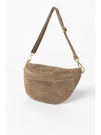 Torby sportowe - Anna Morellini Skórzana saszetka "Lolanda" w kolorze szarobrązowym - 36 x 22 x 12 cm - miniaturka - grafika 1