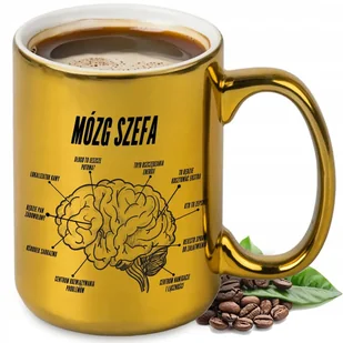 KUBEK ZŁOTY PRAKTYCZNY I ORGINALNY PREZENT DLA SZEFA MÓZG SZEFA UPOMINEK - Kubki KUBEK ZŁOTY PRAKTYCZNY I ORGINALNY PREZENT DLA SZEFA MÓZG SZEFA UPOMINEK - Kubki - miniaturka - grafika 1