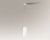 Lampy sufitowe - Shilo Lampa wisząca KOBE 7644 biały 7644 - miniaturka - grafika 1