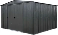 Altany ogrodowe - vidaXL Spacemaker Metalowa szopa na narzędzia 108 Onyks Czarny 242x313x209cm - miniaturka - grafika 1
