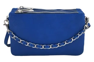 Modna włoska listonoszka skórzana - Barberini's - Granatowa - Torebki damskie - miniaturka - grafika 17