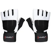 Rękawice do ćwiczeń - Rękawice treningowe HMS RST04 ( XXL) Biało-czarny - miniaturka - grafika 1