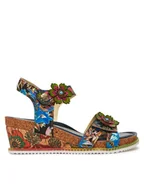 Sandały damskie - Laura Vita Sandały Bonito 13 Granatowy - miniaturka - grafika 1