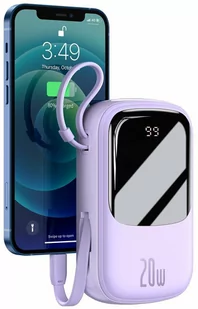 Powerbank BASEUS PPQD-H05 QPOW 20000mAh Fioletowy + Kabel Lightning - Powerbanki - miniaturka - grafika 2