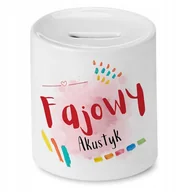 Skarbonki - SKARBONKA DLA KRAWCOWEJ KRAWCA O ZŁOTYM SERCU z Nadrukiem ze Zdjęciem z Nad + Opakowanie na prezent (wzór 03) - miniaturka - grafika 1