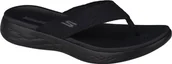 Klapki i japonki damskie - Skechers Skechers On The Go 600 Sunny 140037-BBK czarne 40 - miniaturka - grafika 1
