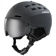 Kaski narciarskie - Head Radar 5K + SL, Kask narciarski z daszkiem, czarny - miniaturka - grafika 1