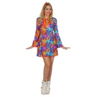 Stroje karnawałowe - Strój damski kolorowa hipiska -S - miniaturka - grafika 1