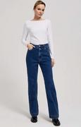 Spodnie damskie - Jeansy z szerokimi nogawkami 4205, Kolor granatowy, Rozmiar M, Moodo - Primodo.com - miniaturka - grafika 1