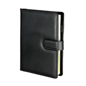 Planery - Planner dzienno-tygodniowy premium czarny A5 z wymiennym wkładem zapięcie magnetyczne Genua - miniaturka - grafika 1