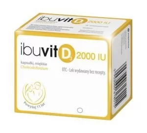 Polpharma Ibuvit D3 2000 IU 60 kapsułek 3703142 - Witaminy i minerały - miniaturka - grafika 1