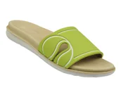 Klapki i japonki damskie - Wygodne klapki damskie Inblu SF-01, zielone - miniaturka - grafika 1