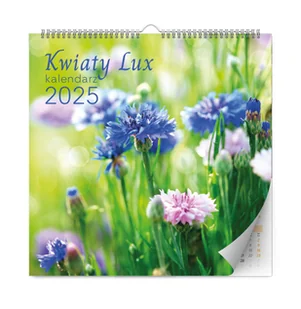 KALENDARZ ŚCIENNY KWIATY LUX 2025 - Kalendarze - miniaturka - grafika 1
