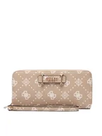 Portfele - Guess Duży Portfel Damski Silia Slg SWGP98 90146 Beżowy - miniaturka - grafika 1