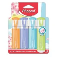Przybory szkolne - Maped Zakreślacz Classic New Pastel 4 szt. - miniaturka - grafika 1