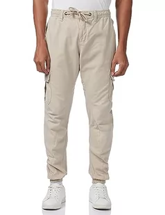 Urban Classics Spodnie męskie cargo do joggingu z praktycznymi kieszeniami, elastyczny ściągacz ze sznurkiem, w wielu kolorach, rozmiary XS - 5XL - Spodnie męskie - miniaturka - grafika 1
