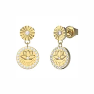 Kolczyki - Kolczyki Guess  Lotus JUBE01344JWYGT/U - miniaturka - grafika 1