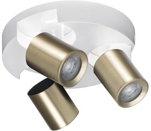 Kanlux 38967 - Oświetlenie punktowe LAURIN 3xGU10/10W/230V mosiądz/biały - Lampy sufitowe - miniaturka - grafika 1