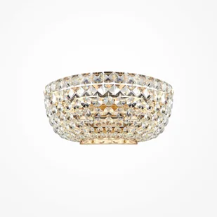 BASFOR DIA100-WL-02 kinkiet kryształowy jasne złoto połysk - Lampy ścienne - miniaturka - grafika 1