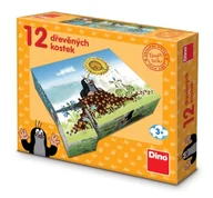 Klocki - Drewniane klocki obrazkowe puzzle Rok Krecika 12 klocków dla dzieci 3+ oryginalne z Czech - miniaturka - grafika 1
