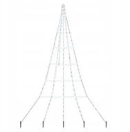 Choinki - vidaXL Choinka świąteczna LED Chłodna biel 306 cm Metal - miniaturka - grafika 1