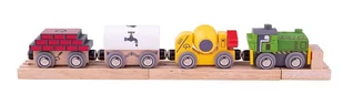 Pociąg Budowlany Bigjigs Rail Bjt497 - Zabawki interaktywne dla dzieci - miniaturka - grafika 1