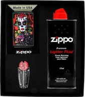 Trafika - Zestaw Zippo Zapalniczka Sugar Skull Woman Design Prezentowy No1 - miniaturka - grafika 1