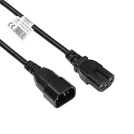 Kable - Kabel zasilający serwerowy Akyga AK-UP-06 C14 / C15 UPS przewód 1.8m - miniaturka - grafika 1
