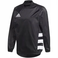 Koszulki męskie - Kurtka męska adidas Rugby Wind Top czarno-biała GL1153 XS - miniaturka - grafika 1