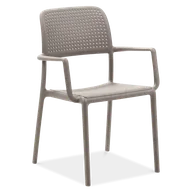 Krzesła - D2.Design Krzesło Bora z podłokietnikami szare 28349 - miniaturka - grafika 1