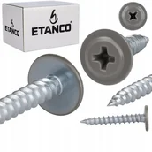 Wkręty - Wkręty podkładkowe Etanco do drewna 4,2x30mm, RAL9007 GM-S 250szt. - miniaturka - grafika 1