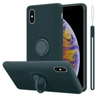 Etui i futerały do telefonów - Pokrowiec Do Apple iPhone XS MAX w LIQUID ZIELONY Etui TPU Obudowa Ochronny Case Cover Plecki Cadorabo - miniaturka - grafika 1