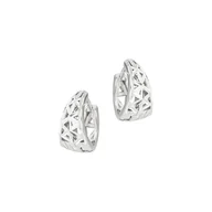 Biżuteria dla dzieci - Srebrne kolczyki 925 Ażurowe Półksiężyce II - miniaturka - grafika 1