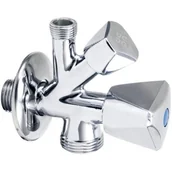 Akcesoria do armatury i ceramiki - Zawór kombinowany DEANTE VFA K624 Chrom - miniaturka - grafika 1