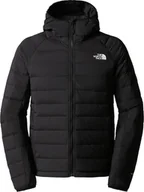Kurtki męskie - Kurtka męska The North Face Belleview Stretch Down Hoodie czarna r. S - miniaturka - grafika 1