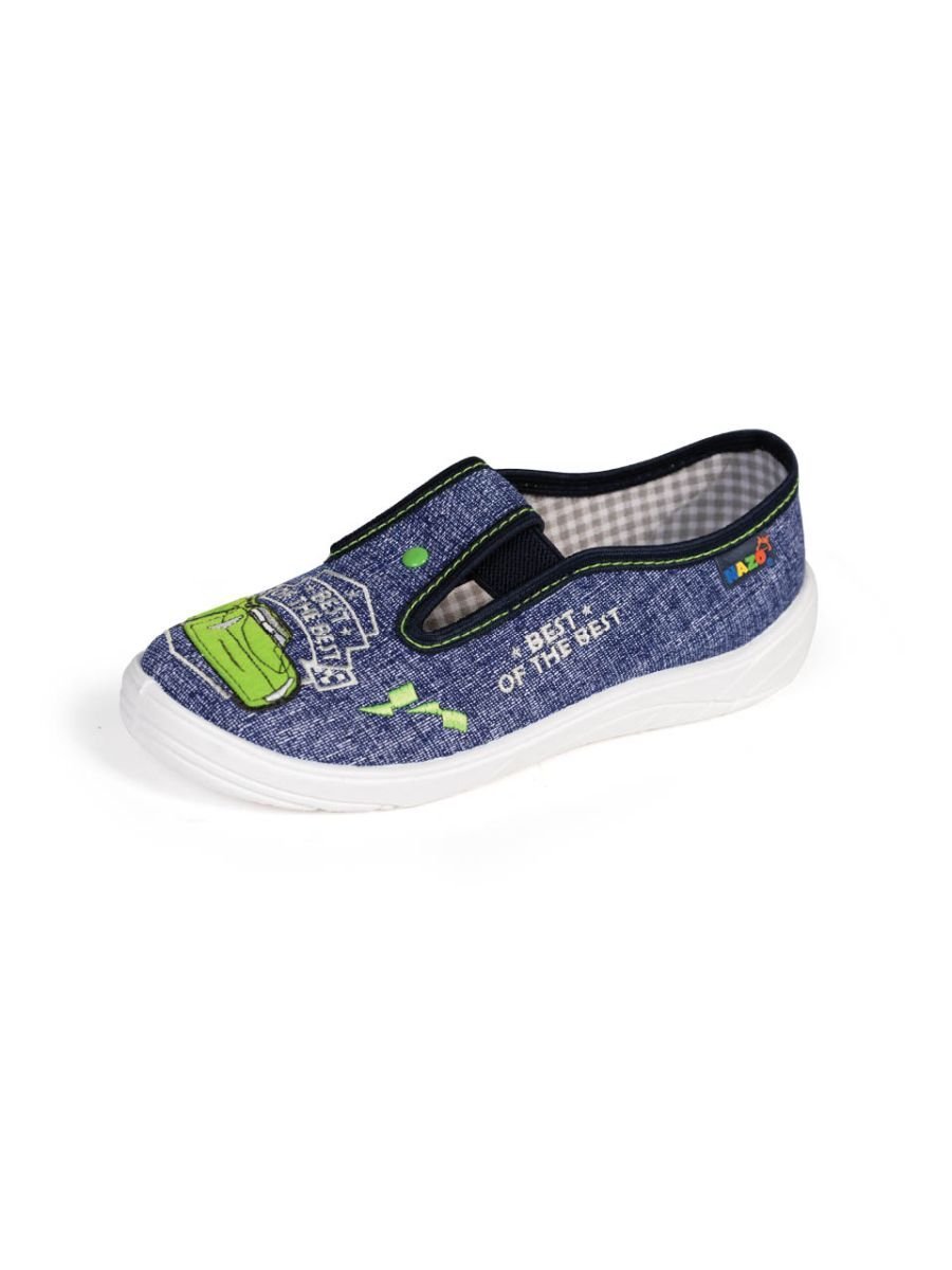 Chłopięce kapcie z nadrukiem denim Nazo r.26