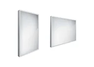 Lustra - Nimco Lustra - Lustro z oświetleniem LED, 40x60 cm, aluminium ZP 13000 - miniaturka - grafika 1