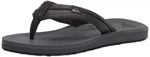 Quiksilver Męskie klapki Carver Squish, Czarny/szary/czarny, 12 - Klapki i japonki męskie - miniaturka - grafika 1