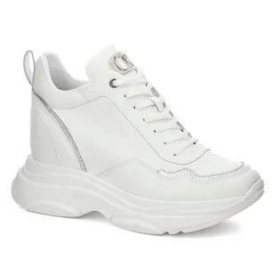 BIAŁE SNEAKERSY CARINII B9061-I81-S58-000-D40 R.40 - Półbuty damskie - miniaturka - grafika 1